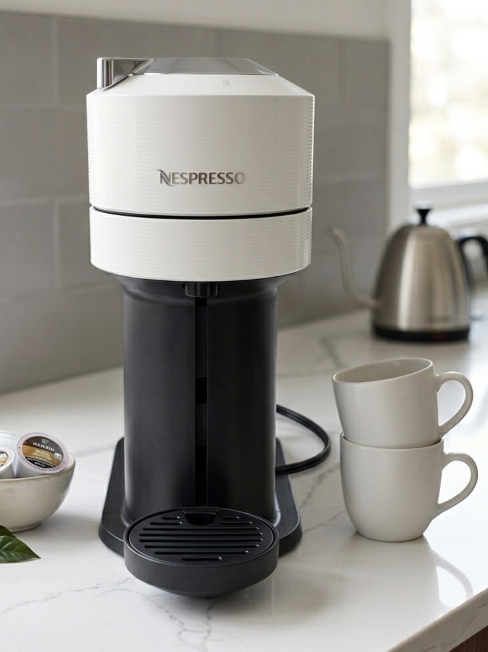 Nespresso Coffee Maker in White and Black